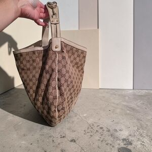 Gucci Brown Monogram Tote Bag